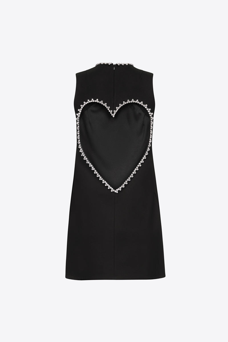 Crystal Heart Back Dress Crystal Heart Back Dress