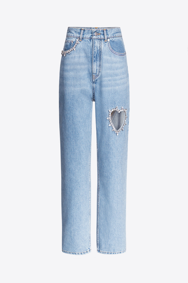 Crystal Heart Jean – AREA