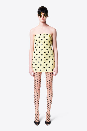 Polka Dot Strapless Mini Dress