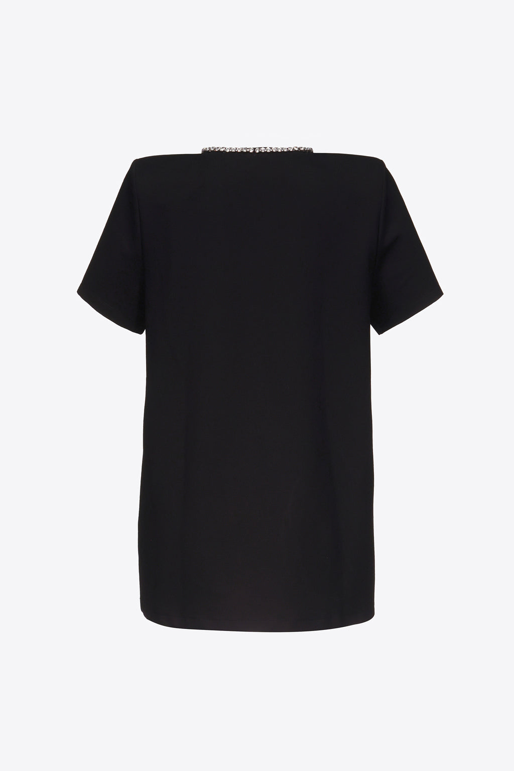 Crystal Bow V-Neck T-Shirt Dress