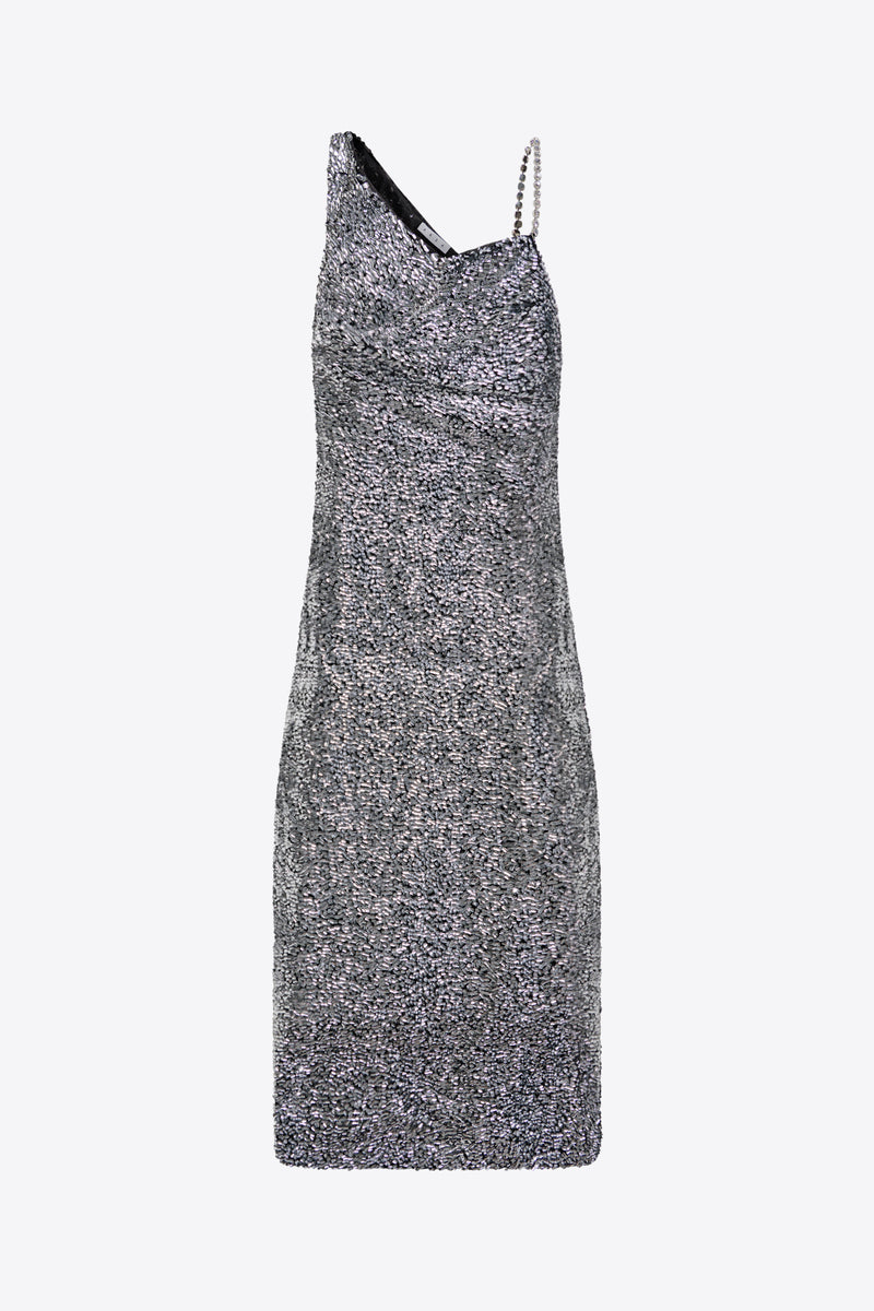 area sequin dress Crystal Strap Sequin Mini Dress AREA