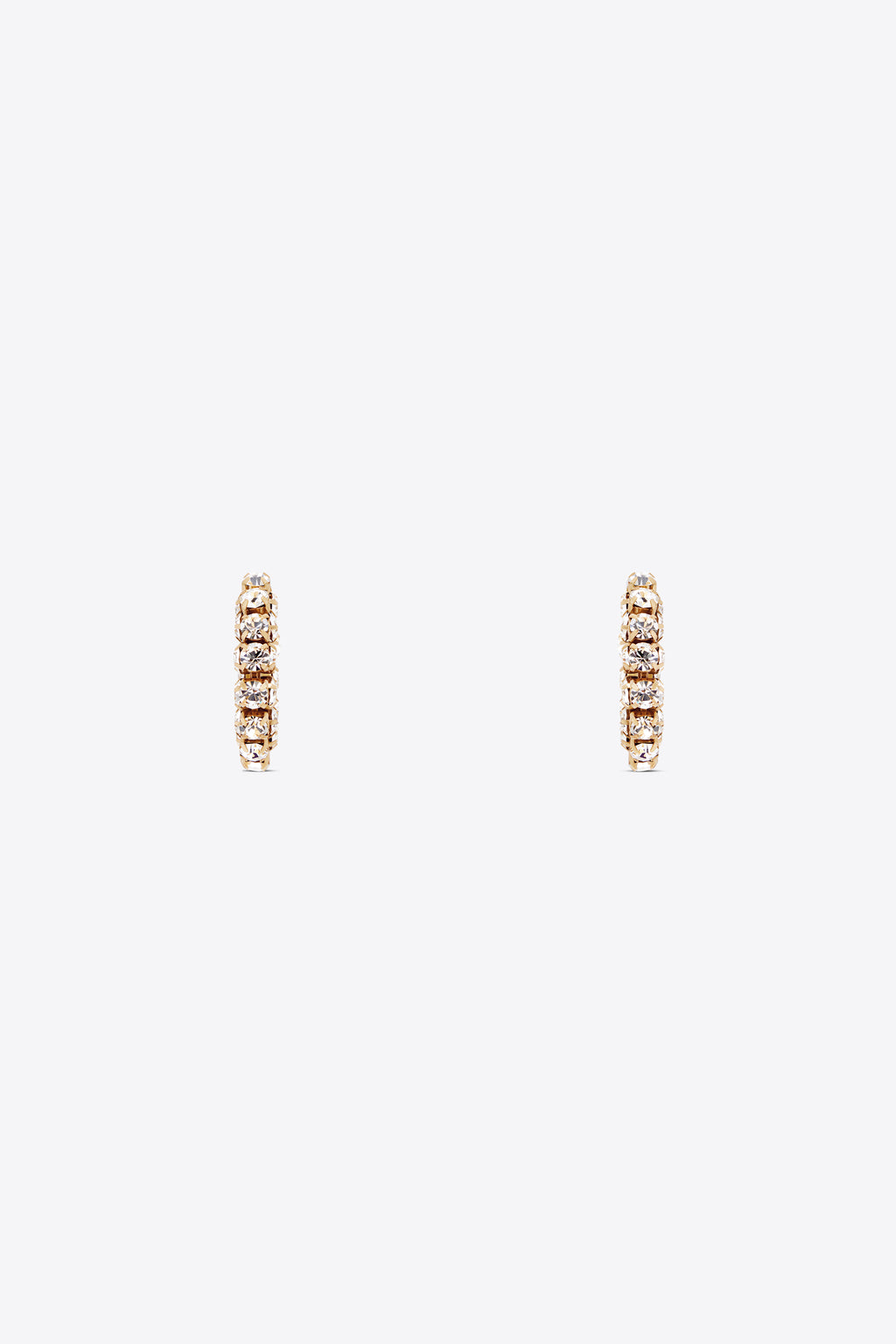 Small Crystal Hoop Earrings