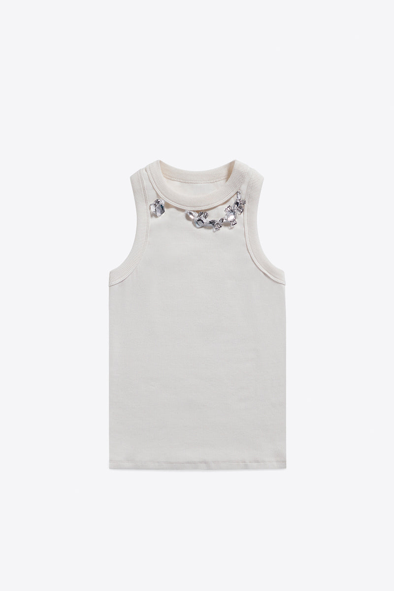 トップス NKNIT washed cup tank top GRAY unisex washed tank top | NKNIT