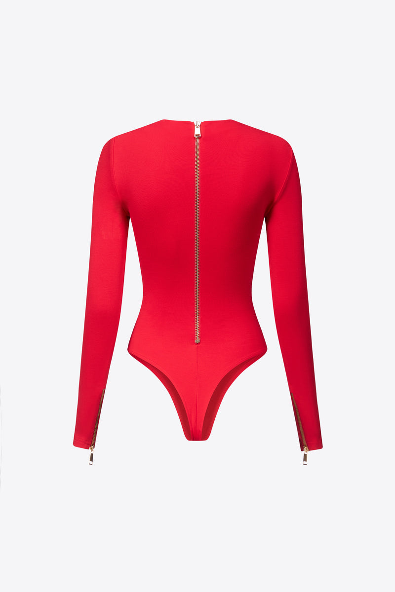 Long Sleeve Zipper Bodysuit – AREA