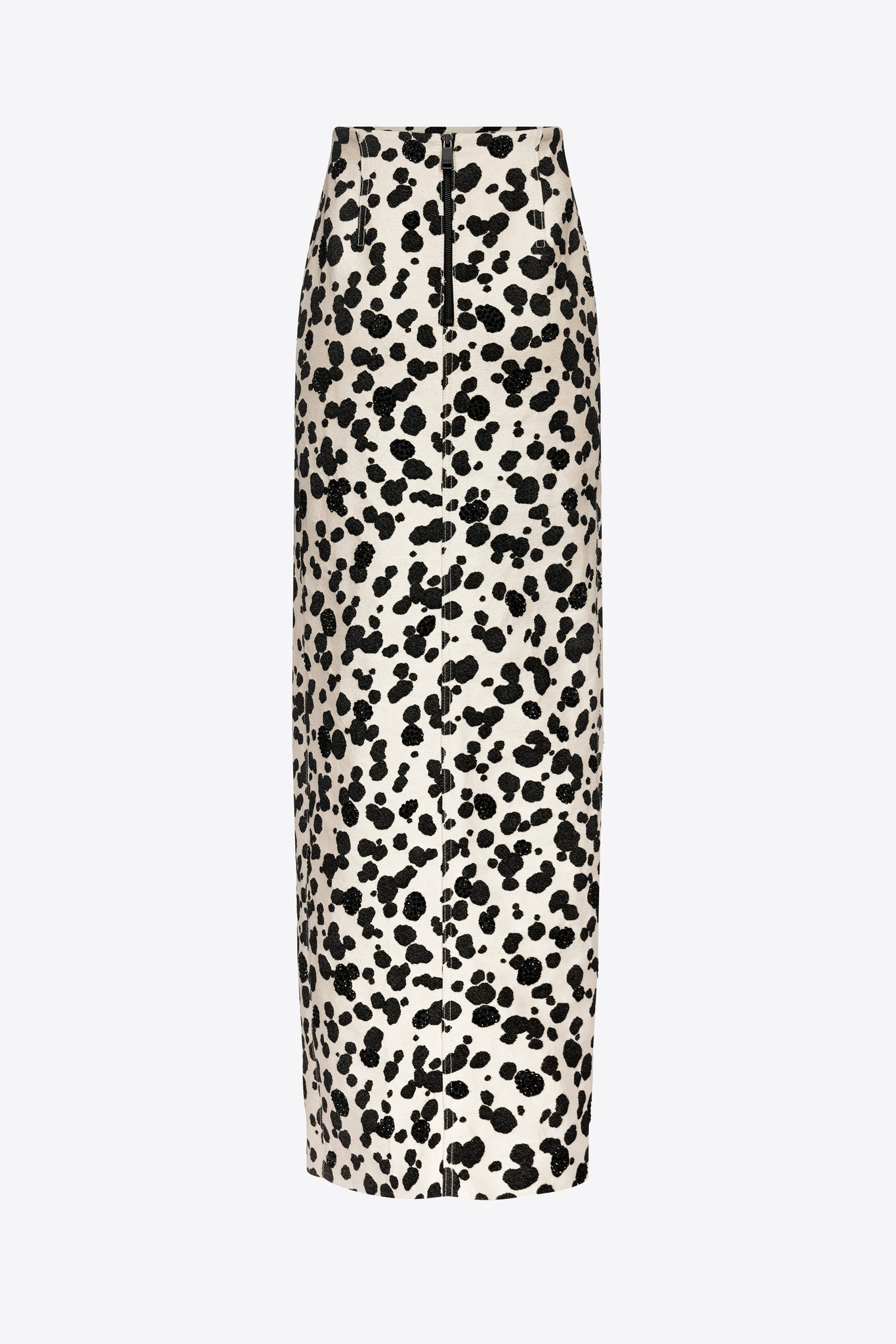 Dalmatian Denim Midi Skirt