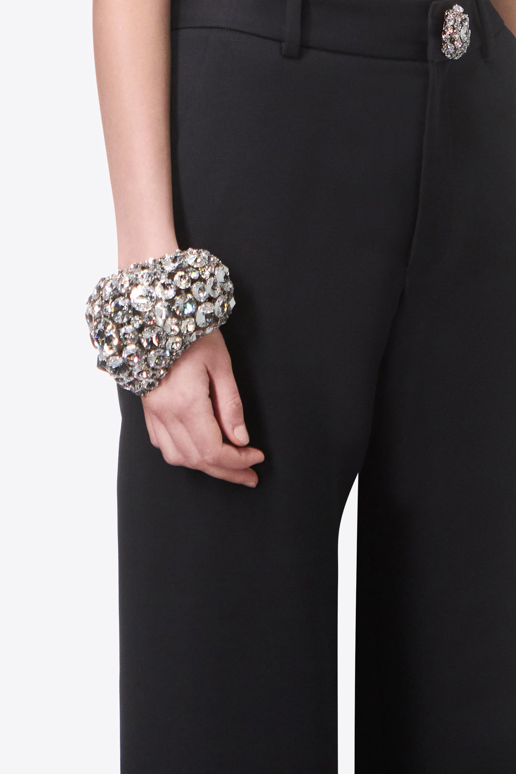 Crystal Bone Cuff