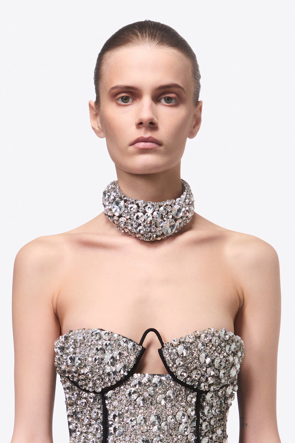 Crystal Bone Choker