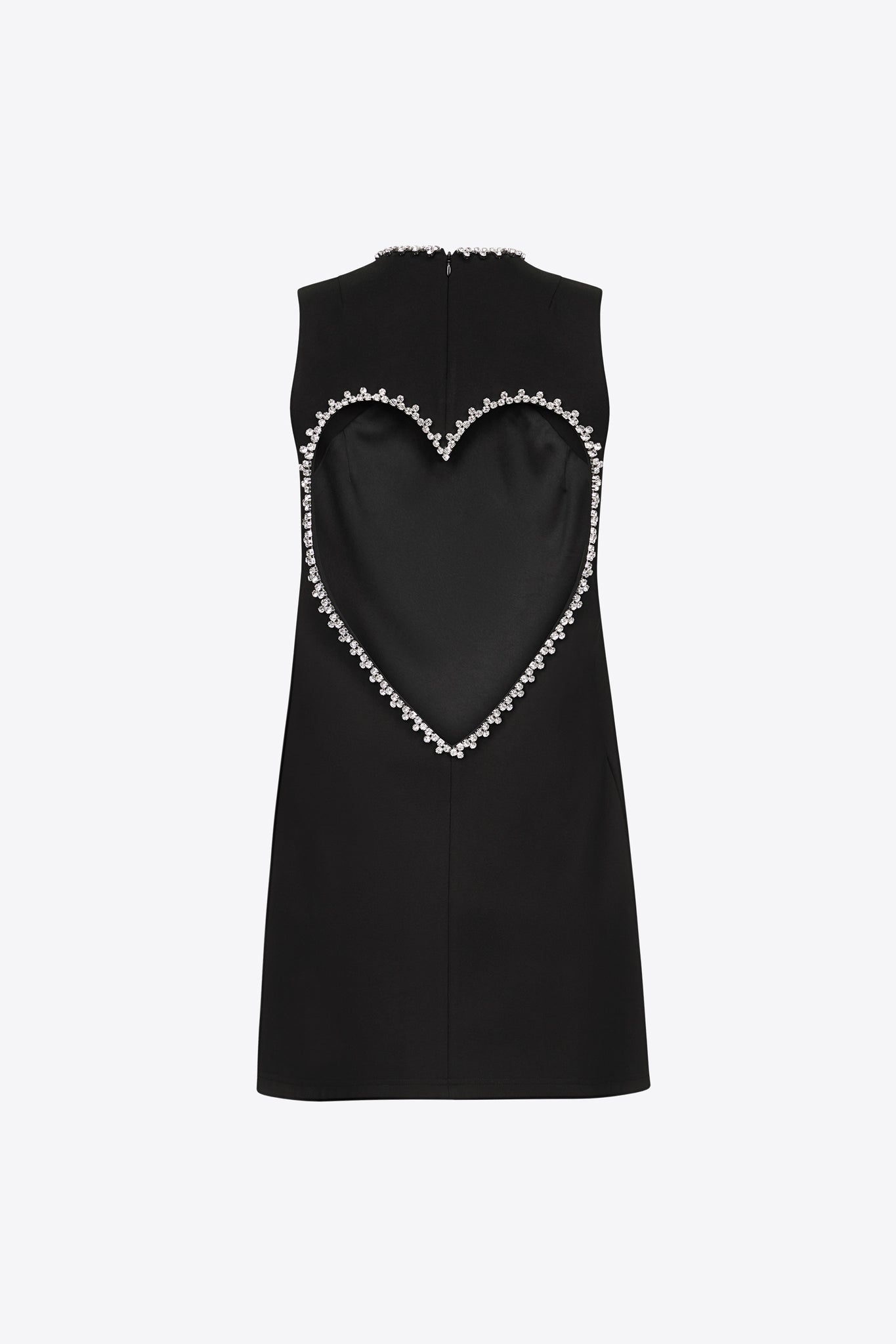 Crystal Heart Back Dress