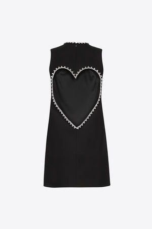 Crystal Heart Back Dress