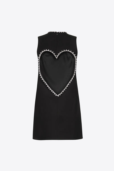 Crystal Heart Back Dress – AREA