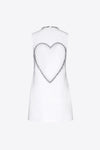 Crystal Heart Back Dress