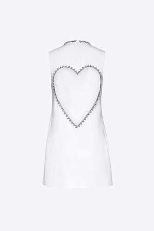 Crystal Heart Back Dress AREA Crystal Heart Back Dress AREA
