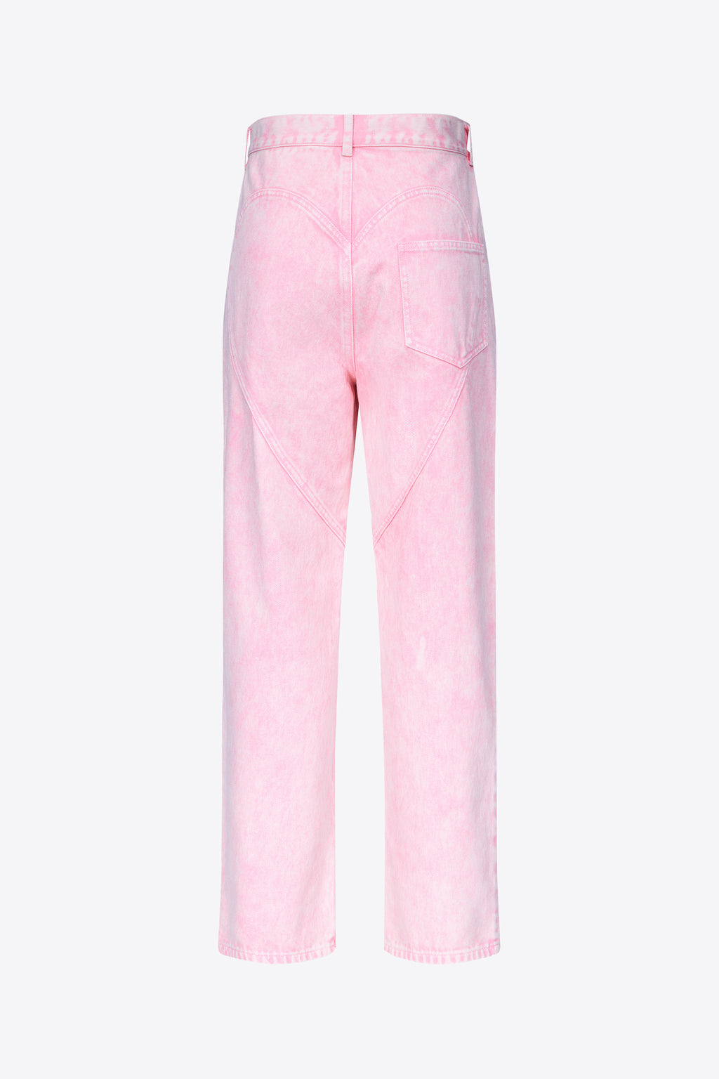 パンツ back slit curve denim pants (pink) HaHaHappy Disco Pants Hight Waist Flare Leg Mens Bell Bottom