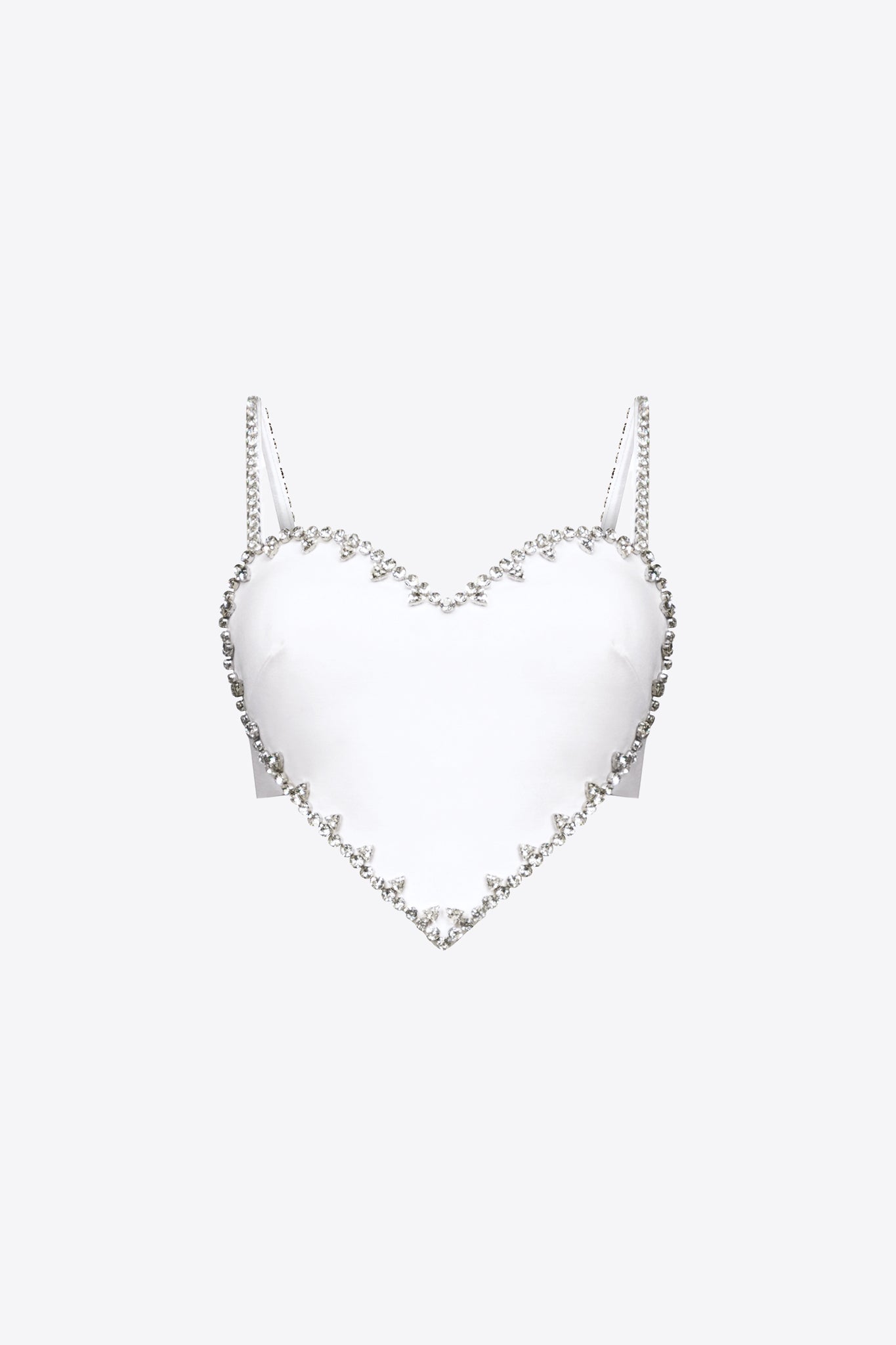 Crystal Trim Heart Top