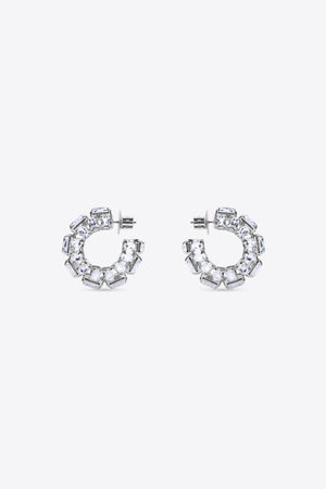 Small Crystal Hoops