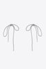 Long Crystal Knot Earrings