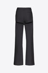 Crystal Button Slit Trouser