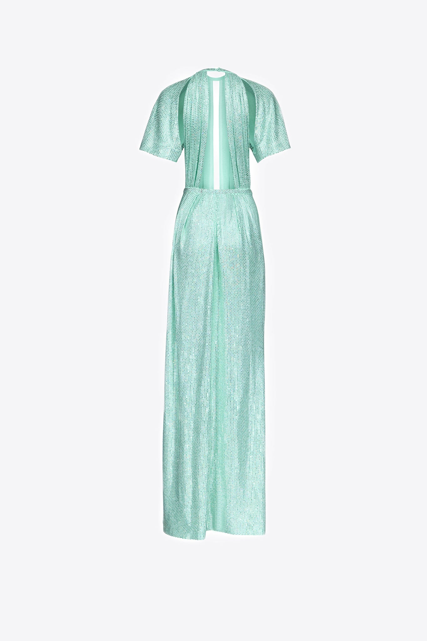 Crystal Embellished T-Shirt Gown