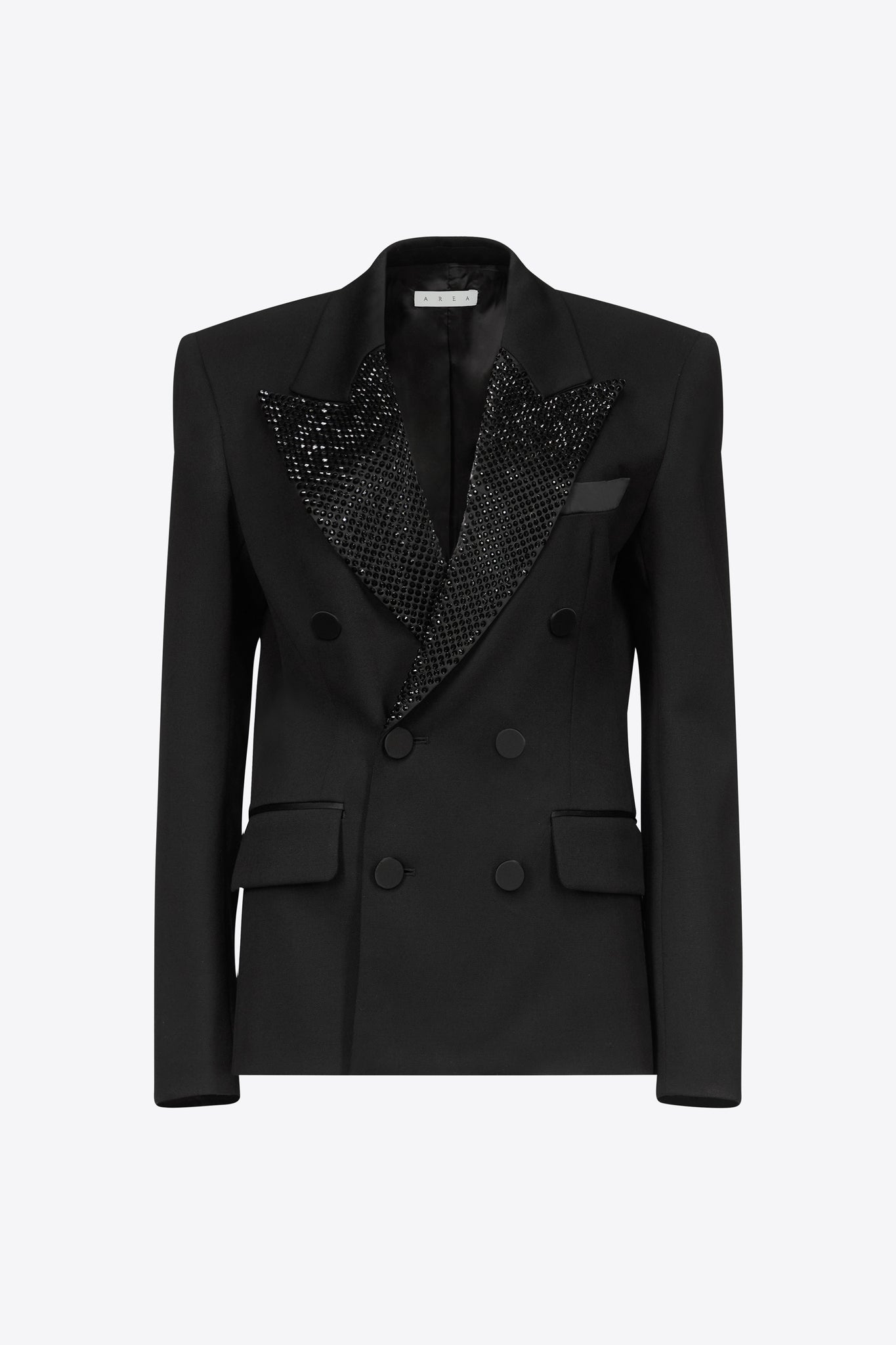 CFCL ribbed-detailing double-breasted blazer - Black