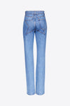 Crystal Embellished Straight Leg Jean