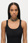 Ombre Crystal Cluster Choker Necklace