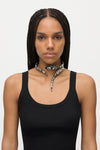 Ombre Crystal Wrap Choker Necklace