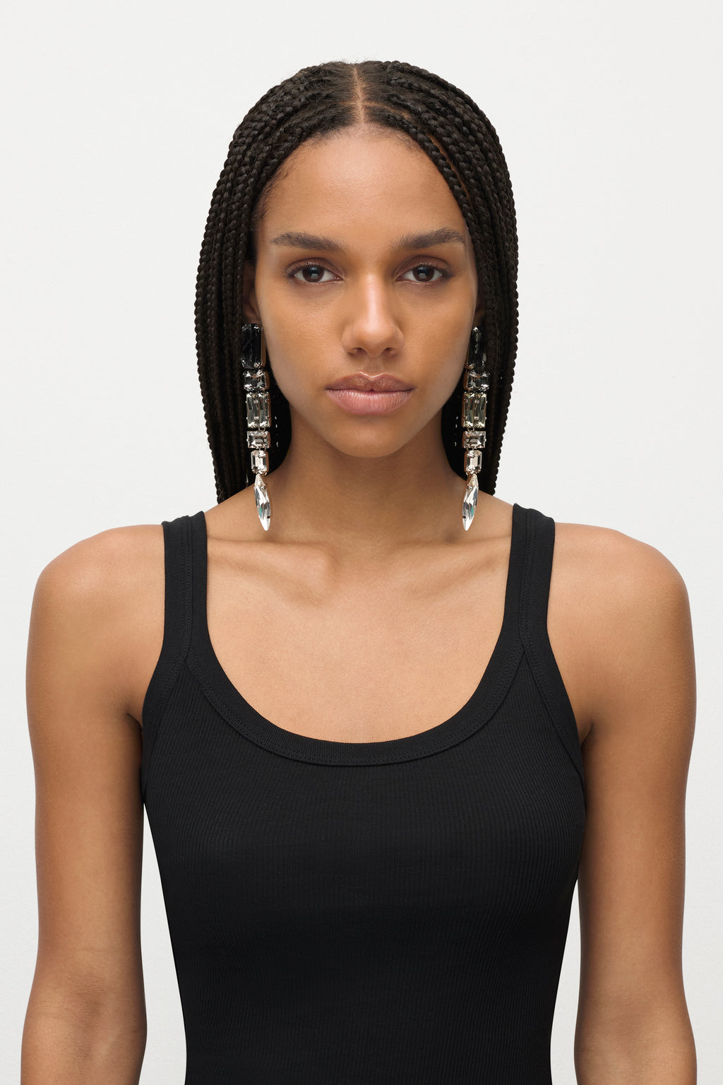 Ombre Crystal Drop Earrings