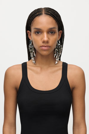 Ombre Crystal Chandelier Earrings