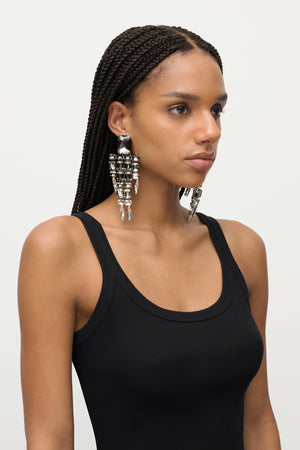 Ombre Crystal Chandelier Earrings