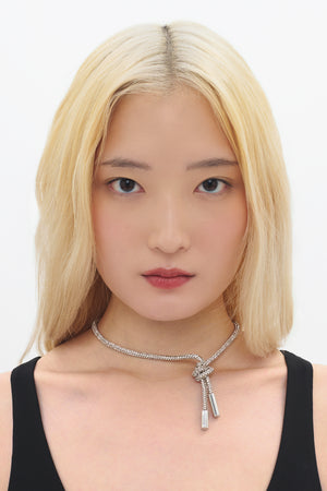 Crystal Knot Necklace – AREA