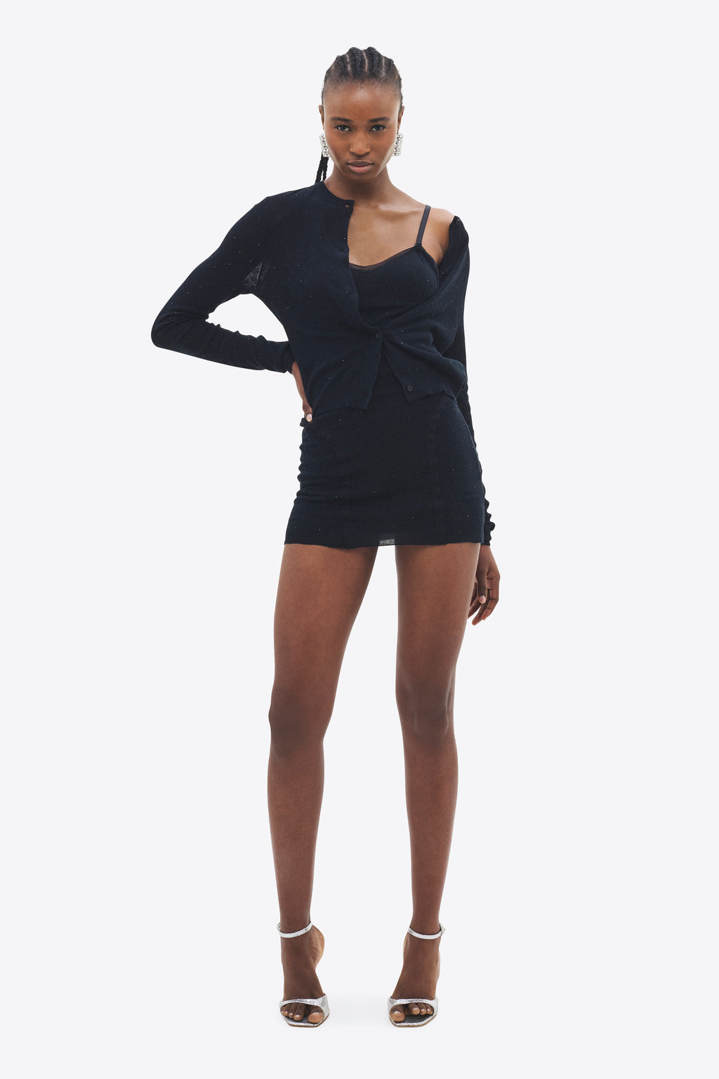 Girly Rib Knit Cardigan