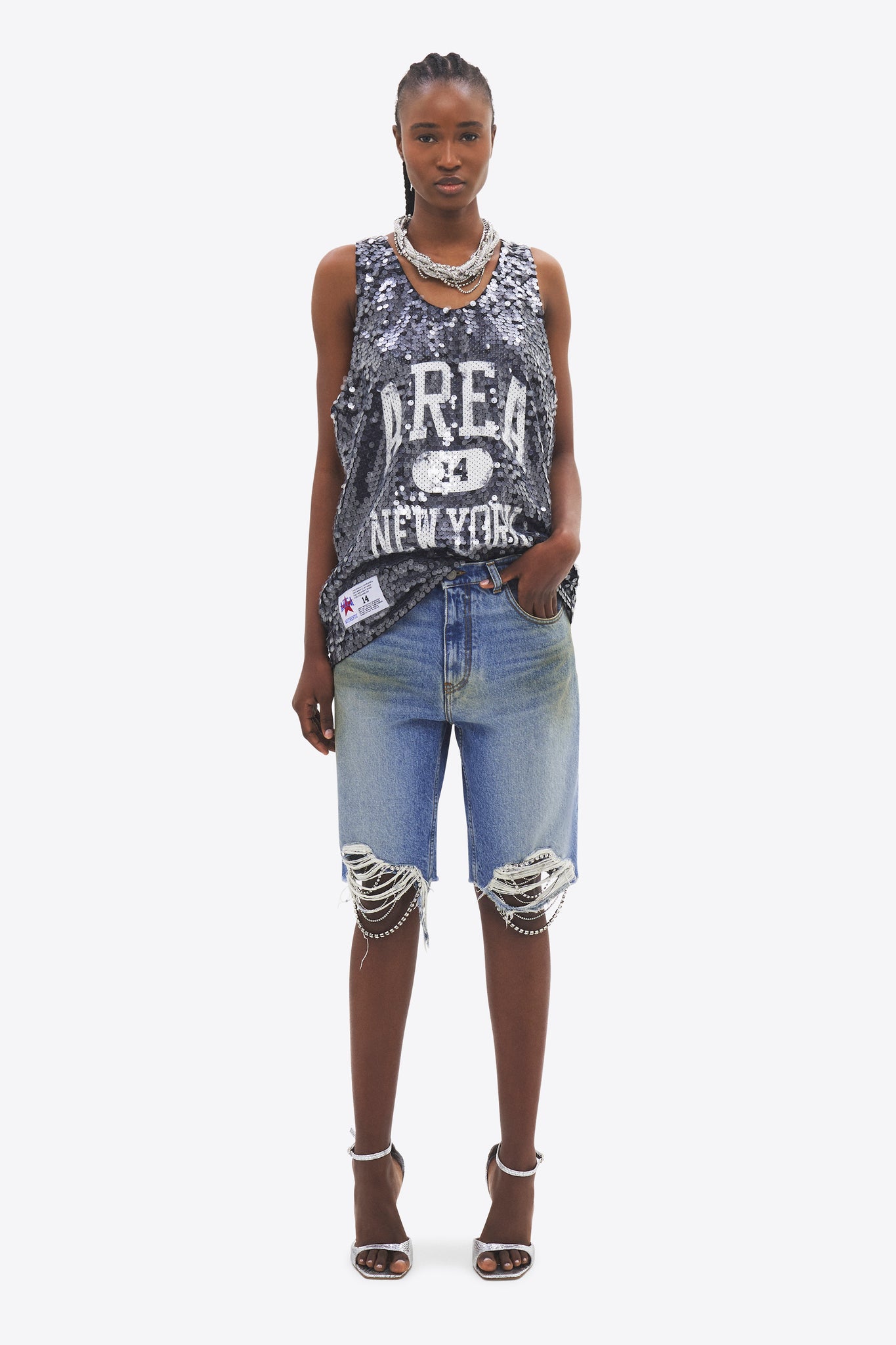 Sequin Basketball Jersey