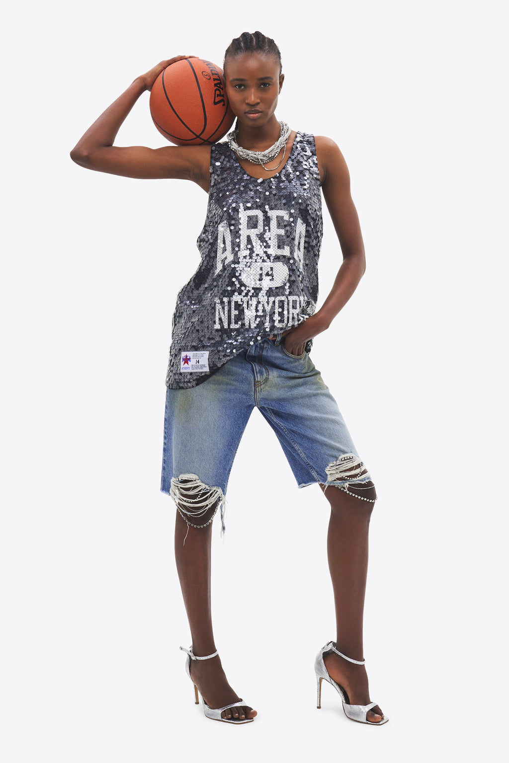 Sequin Basketball Jersey