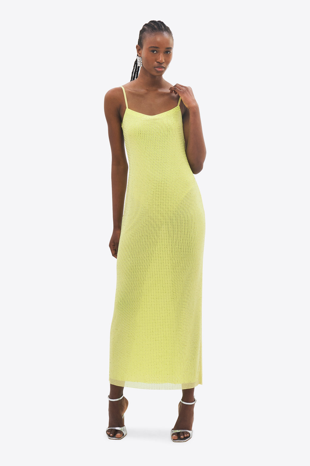 Crystal Hotfix Cami Dress