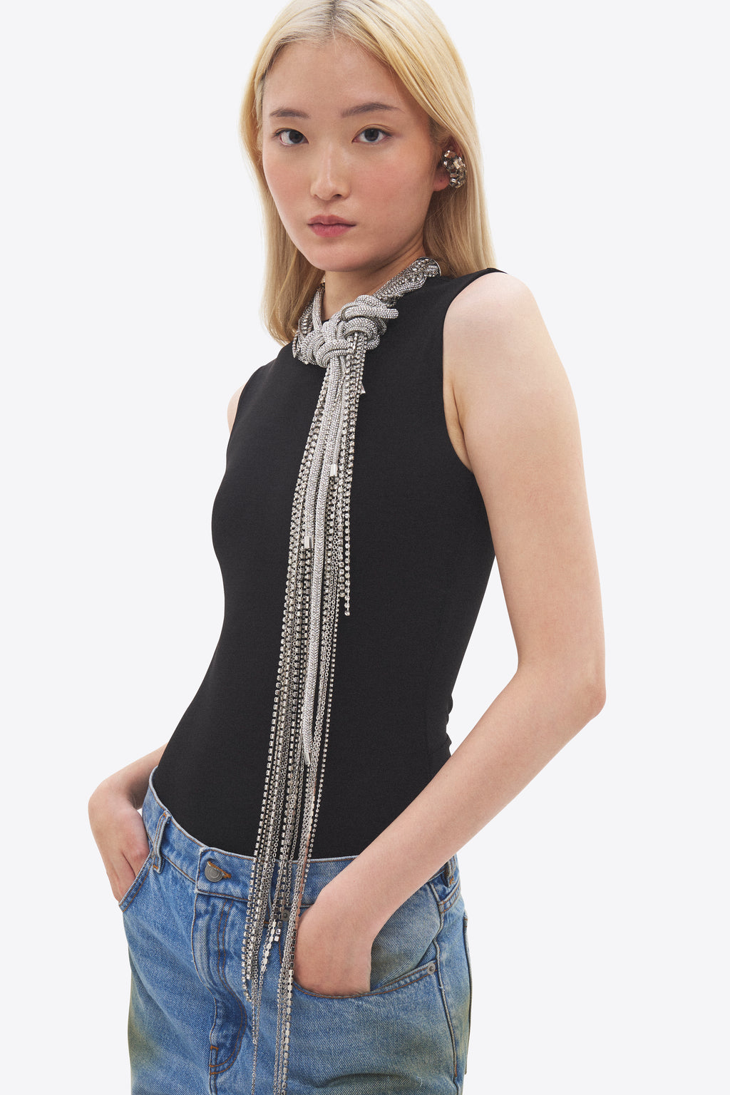 Long Messy Chain Necklace