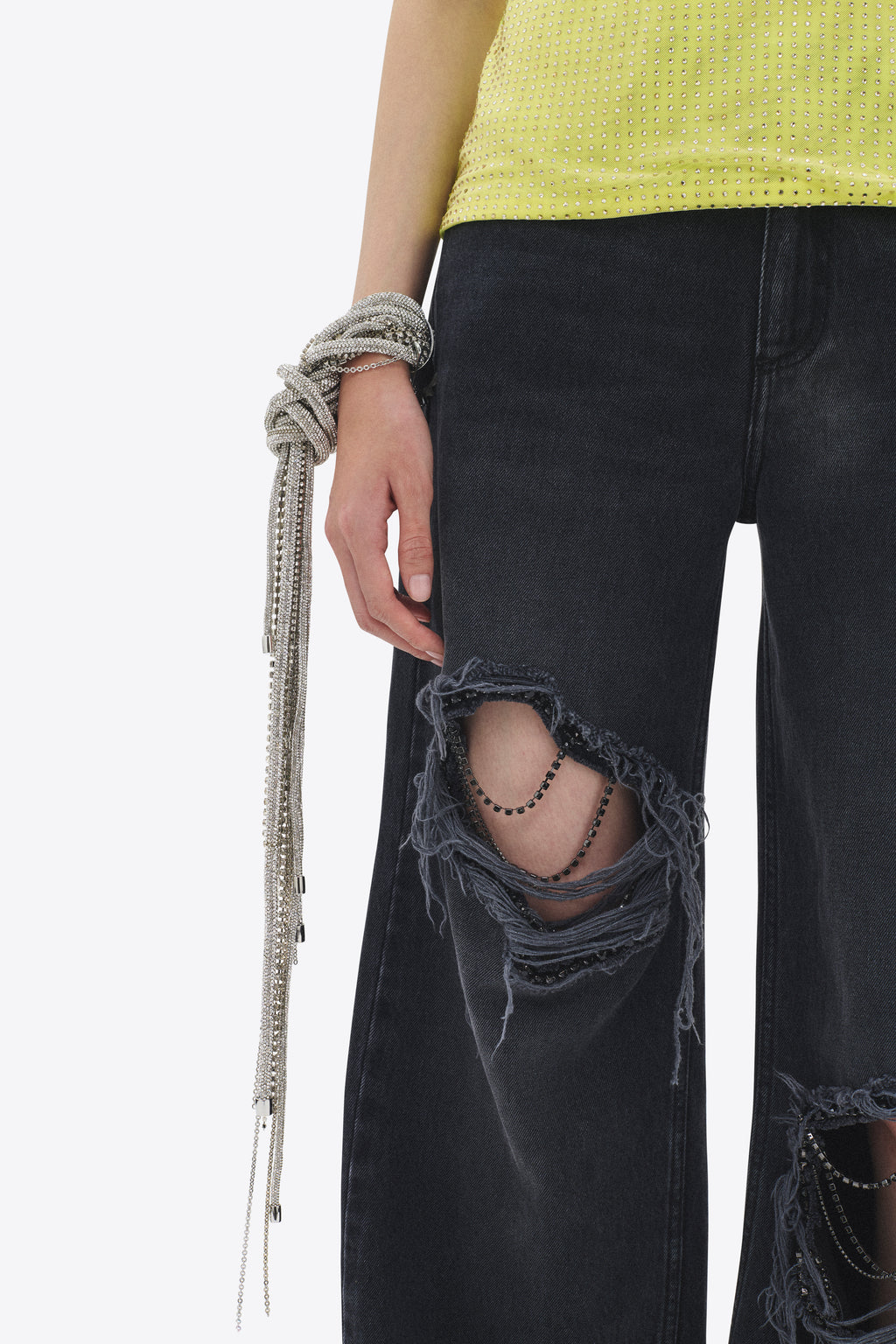 Long Messy Chain Bracelet
