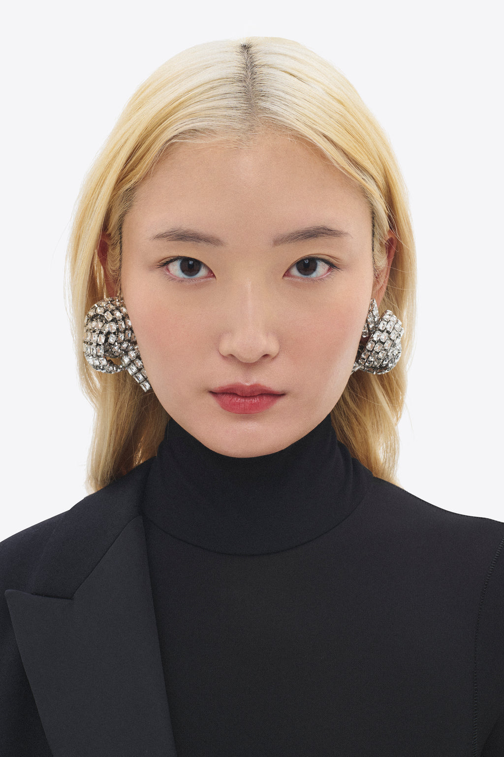 Crystal Pave Knot Earrings