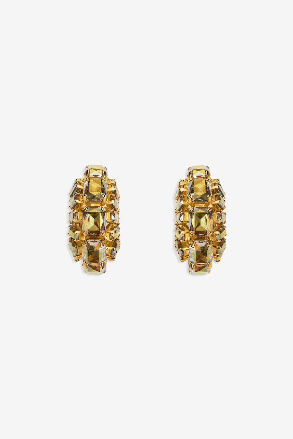 Small Crystal Hoops