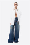Claw Cutout Relaxed Jean