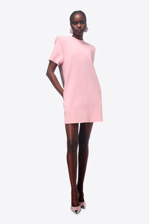 Crystal Embellished Slit T-Shirt Dress – AREA
