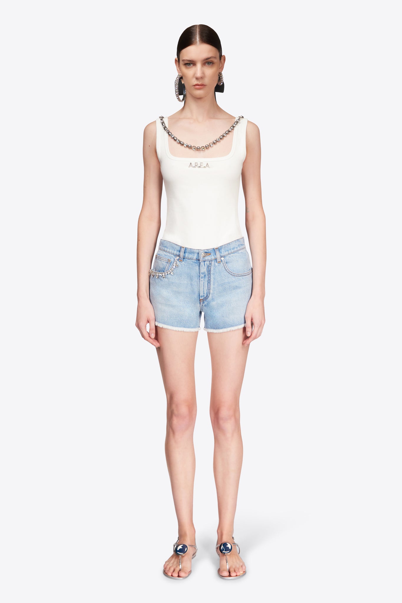 Crystal Pocket Jean Short