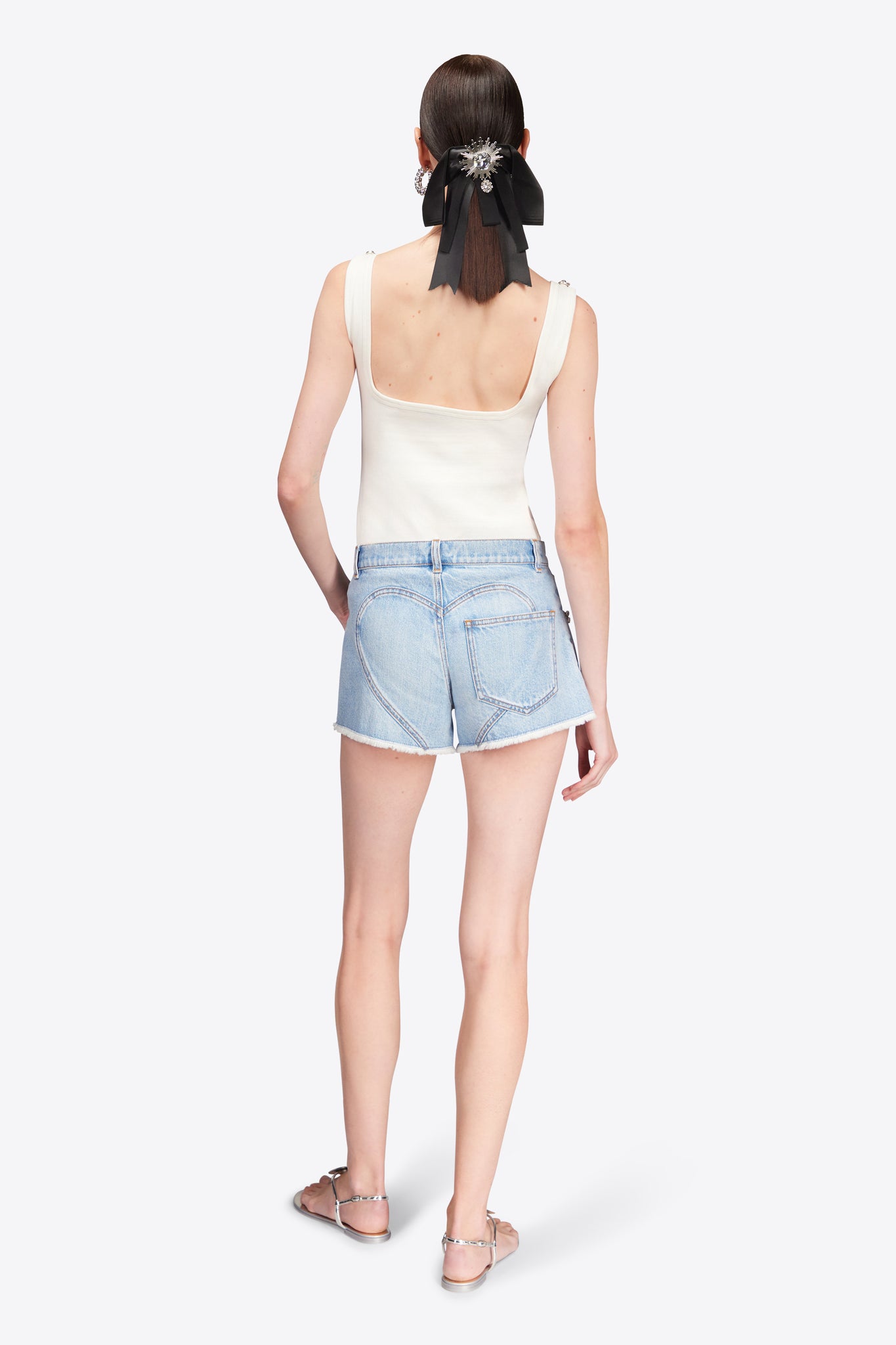 Crystal Pocket Jean Short