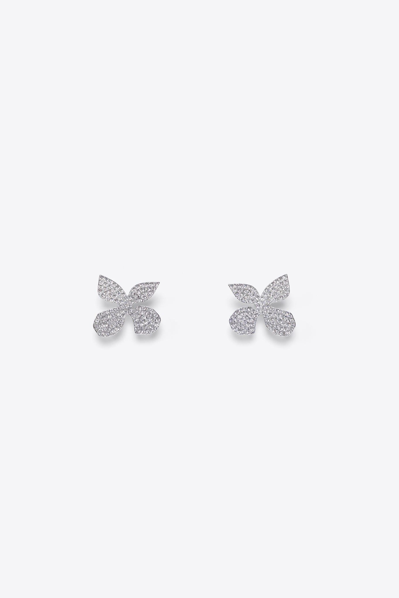 butterfly crystal earrings