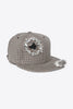 Distressed Crystal Fitted Cap