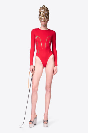 Long Sleeve Zipper Bodysuit