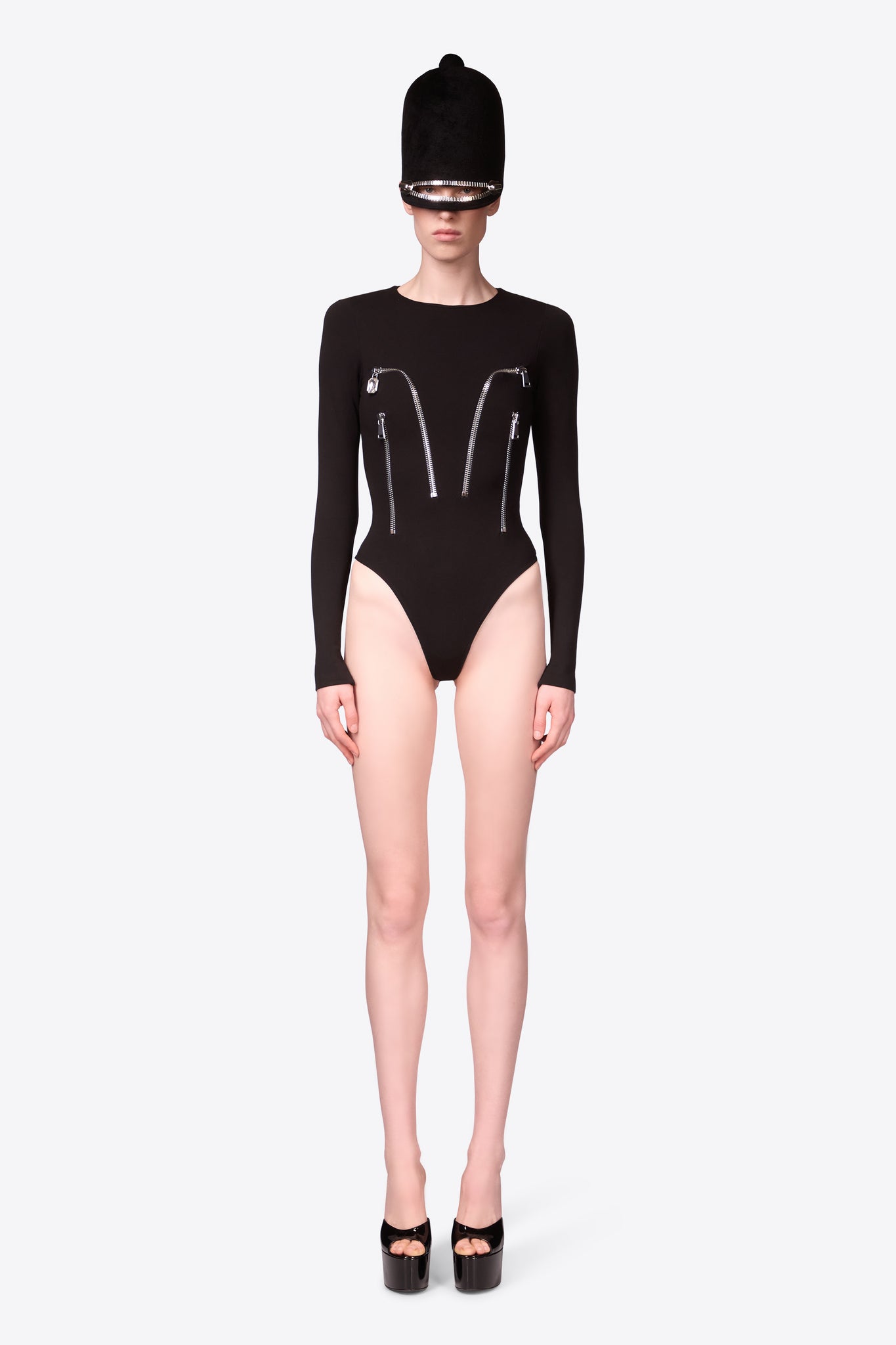 Long Sleeve Zipper Bodysuit