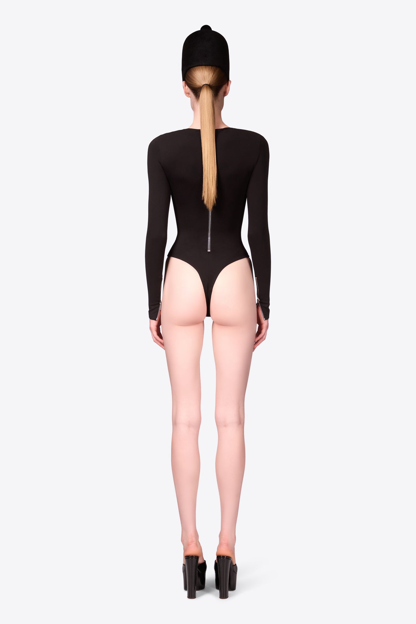 Long Sleeve Zipper Bodysuit