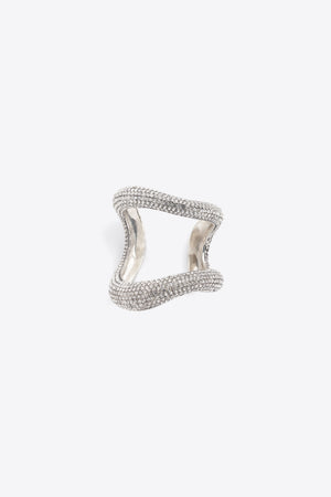 Crystal Link Cuff Bracelet