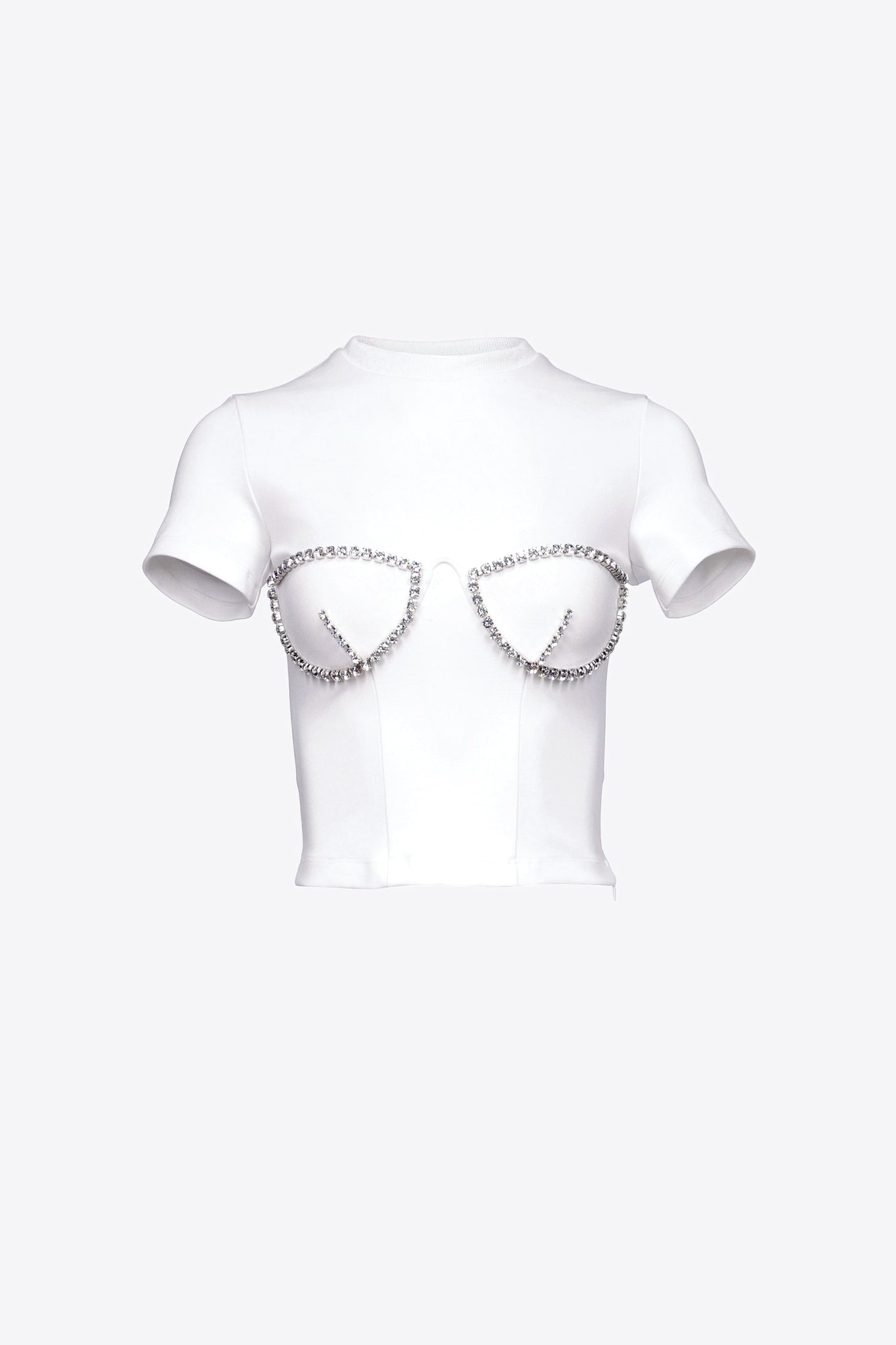 Crystal Bustier Cup T-Shirt