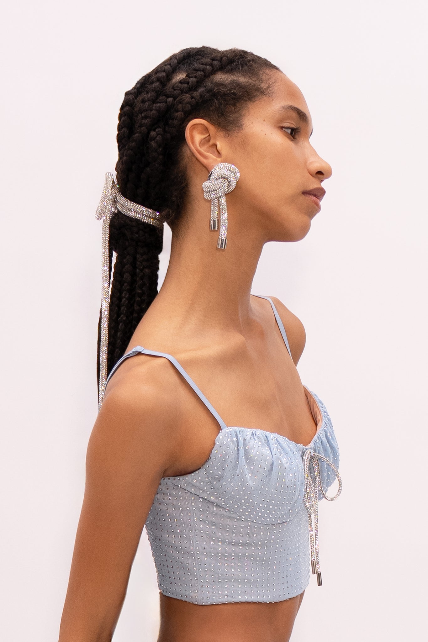 Crystal Knot Earrings